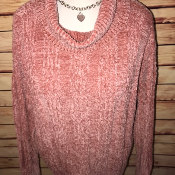 🆕 LAST ONE!!! Ash Rose Chenille Cowl Neck Sweater - Picture 4 of 6